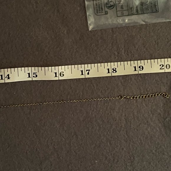 ✨$3 ✨Gold Chain Necklace with blue heart and “B” charms - Picture 4 of 7